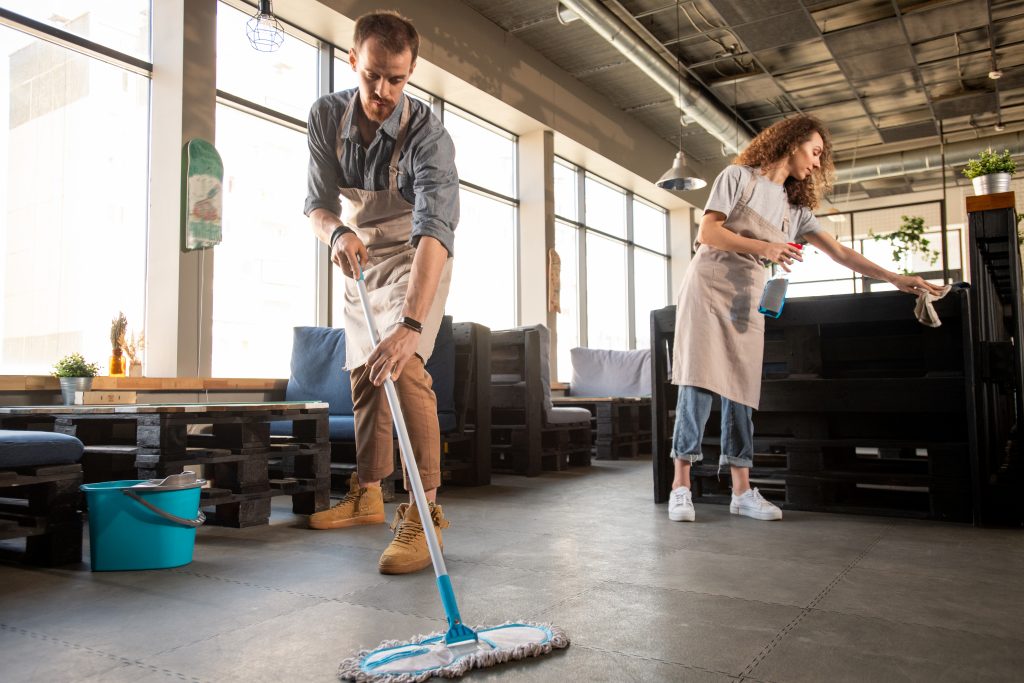 keep business floor clean